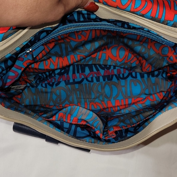 Marc by Marc Jacobs Blue Turquoise Cream Purse - Picture 5 of 10